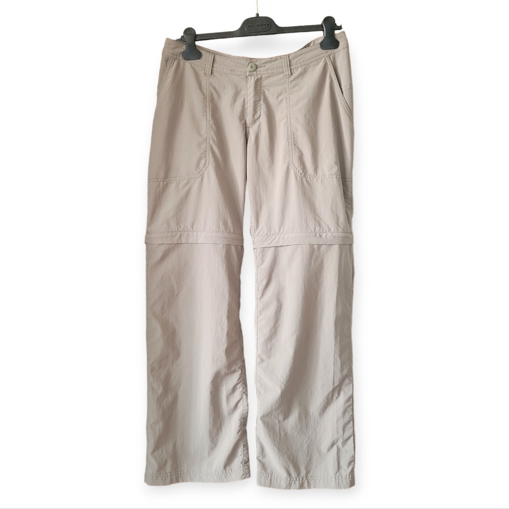 Patagonia Quandary Convertible Windbreaker Pants Womens 6 in Tan